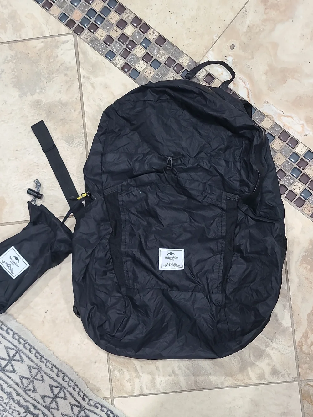 Packable Black Men’s Backpack - Lightweight Travel Companion